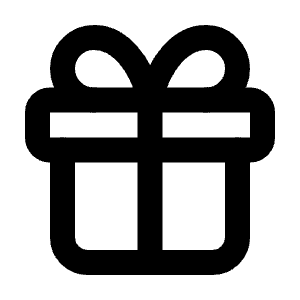Gift Icon from Tabler Line Set