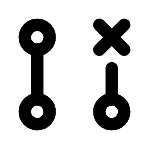 Git Pull Request Closed Icon from Tabler Line Set