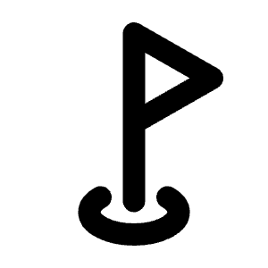 Golf Icon from Tabler Line Set