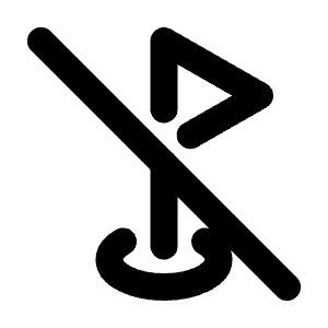 Golf Off Icon from Tabler Line Set