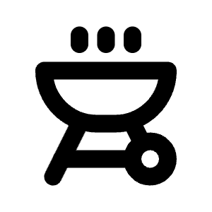 Grill Icon from Tabler Line Set
