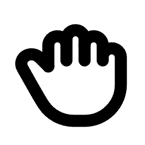 Hand Grab Icon from Tabler Line Set