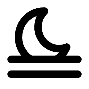 Haze Moon Icon from Tabler Line Set