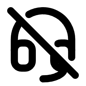 Headset Off Icon from Tabler Line Set