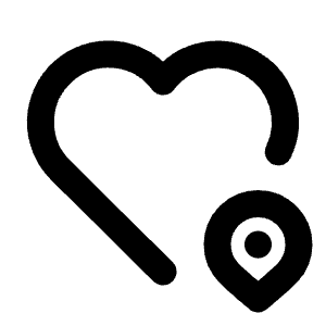 Heart Pin Icon from Tabler Line Set