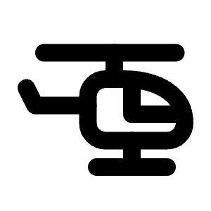Helicopter Icon from Tabler Line Set