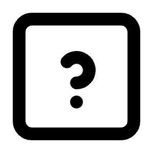 Help Square Icon from Tabler Line Set