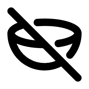 Hemisphere Off Icon from Tabler Line Set