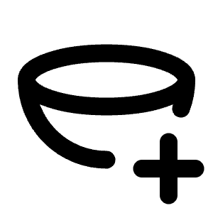 Hemisphere Plus Icon from Tabler Line Set