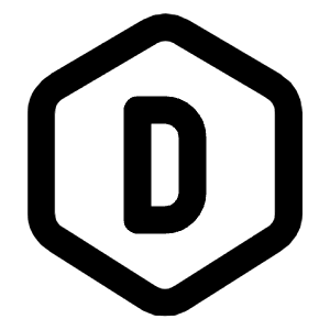 Hexagon Letter D Icon from Tabler Line Set
