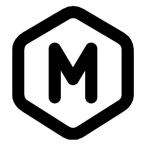 Hexagon Letter M Icon from Tabler Line Set
