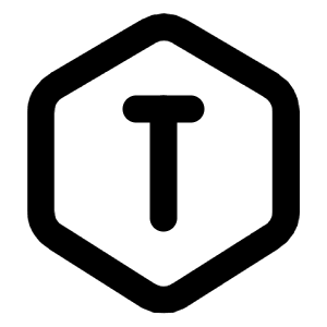 Hexagon Letter T Icon from Tabler Line Set