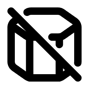 Hexagonal Prism Off Icon from Tabler Line Set