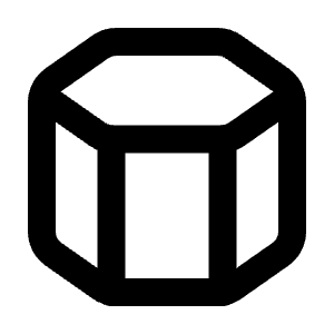 Hexagonal Prism Icon from Tabler Line Set