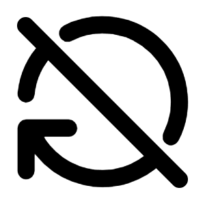 History Off Icon from Tabler Line Set