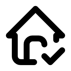 Home Check Icon from Tabler Line Set