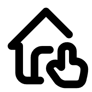 Home Hand Icon from Tabler Line Set
