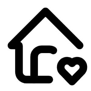 Home Heart Icon from Tabler Line Set