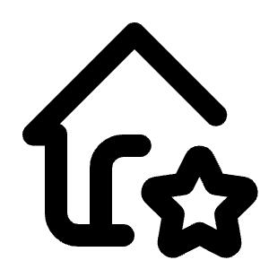 Home Star Icon from Tabler Line Set