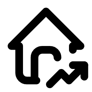 Home Stats Icon from Tabler Line Set