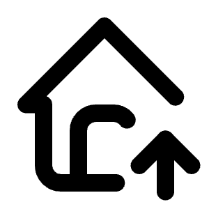 Home Up Icon from Tabler Line Set