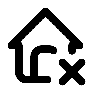 Home X Icon from Tabler Line Set