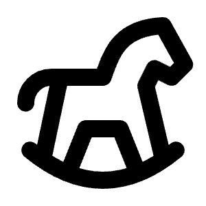 Horse Toy Icon from Tabler Line Set