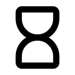 Hourglass Empty Icon from Tabler Line Set