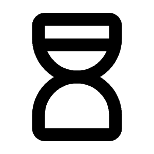 Hourglass High Icon from Tabler Line Set