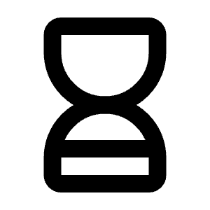 Hourglass Low Icon from Tabler Line Set