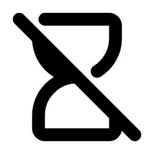 Hourglass Off Icon from Tabler Line Set