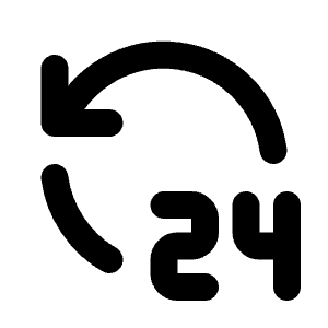 Hours 24 Icon from Tabler Line Set