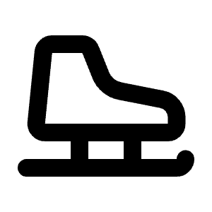 Ice Skating Icon from Tabler Line Set