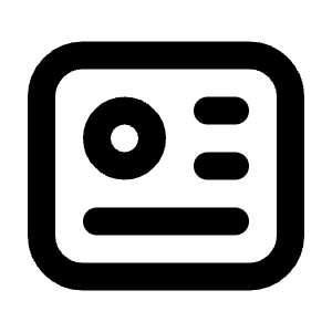 Id Icon from Tabler Line Set