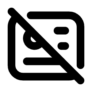 Id Off Icon from Tabler Line Set