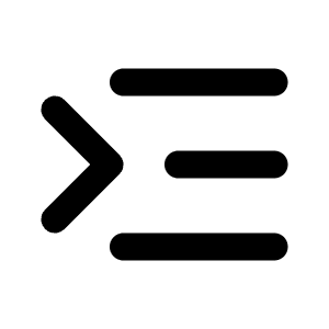 Indent Increase Icon from Tabler Line Set
