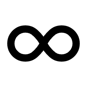 Infinity Icon from Tabler Line Set