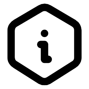 Info Hexagon Icon from Tabler Line Set