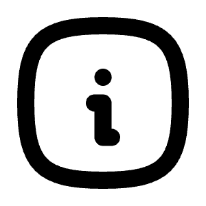 Info Square Rounded Icon from Tabler Line Set