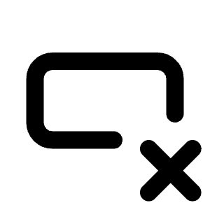 Input X Icon from Tabler Line Set