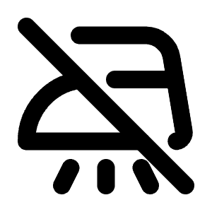 Ironing Steam Off Icon from Tabler Line Set