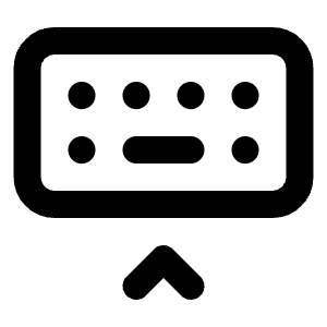 Keyboard Hide Icon from Tabler Line Set