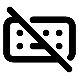 Keyboard Off Icon from Tabler Line Set
