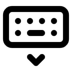 Keyboard Show Icon from Tabler Line Set