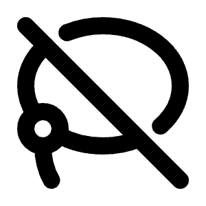 Lasso Off Icon from Tabler Line Set