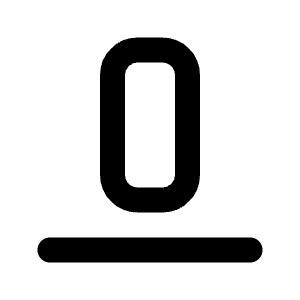 Layout Align Bottom Icon from Tabler Line Set