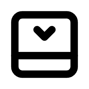 Layout Bottombar Collapse Icon from Tabler Line Set