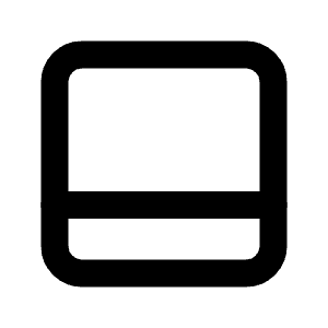 Layout Bottombar Icon from Tabler Line Set