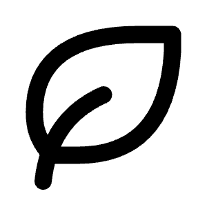 Leaf Icon from Tabler Line Set