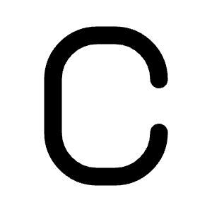 Letter C Icon from Tabler Line Set